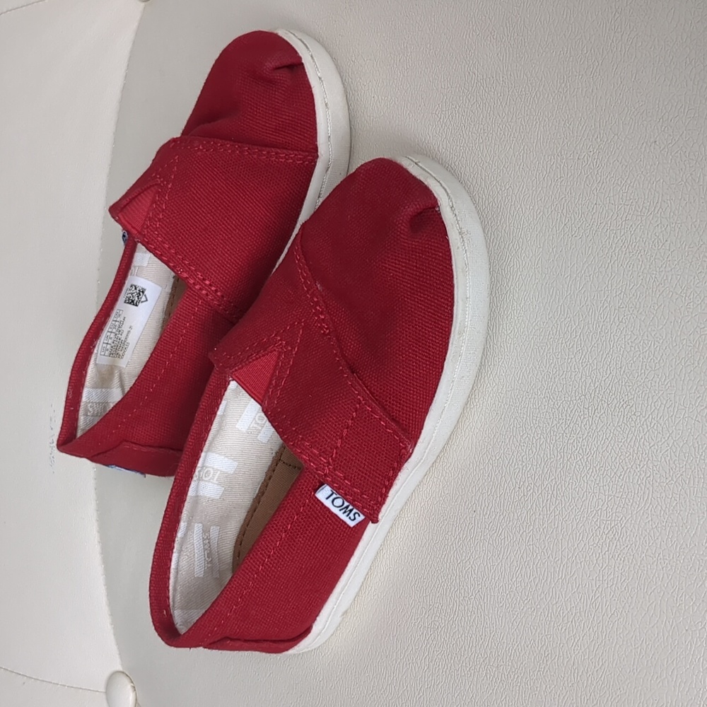 Tiny Alpargata Red Canvas Toddler Shoe size 9